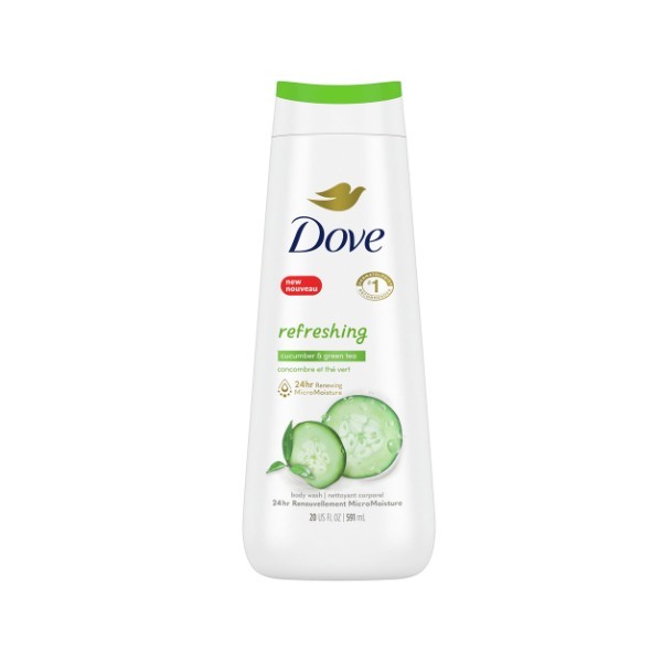 DOVE BODY WASH CUCUMBER-GREEN T