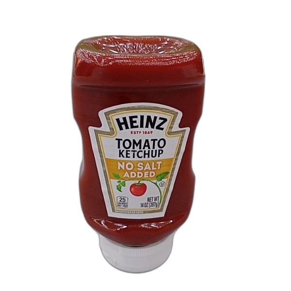HEINZ NO SALT ADDED KETCHUP 397