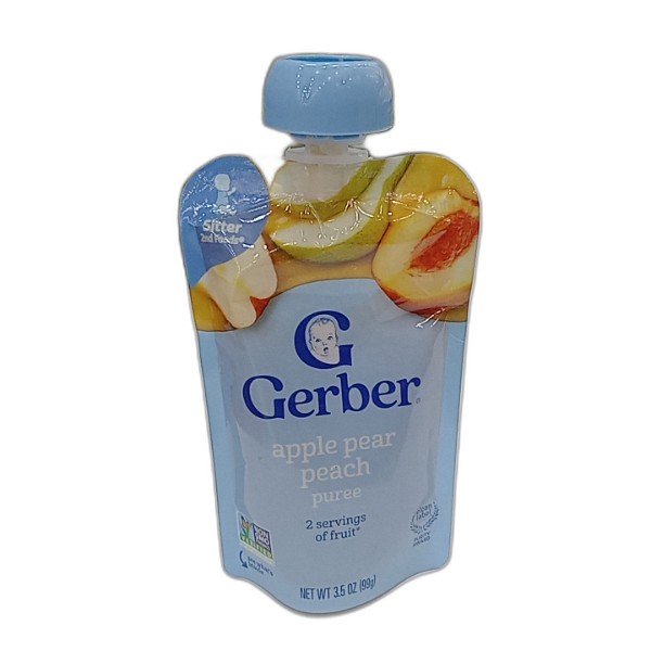 GERBER TODDLER POUCH APPLE PEAR