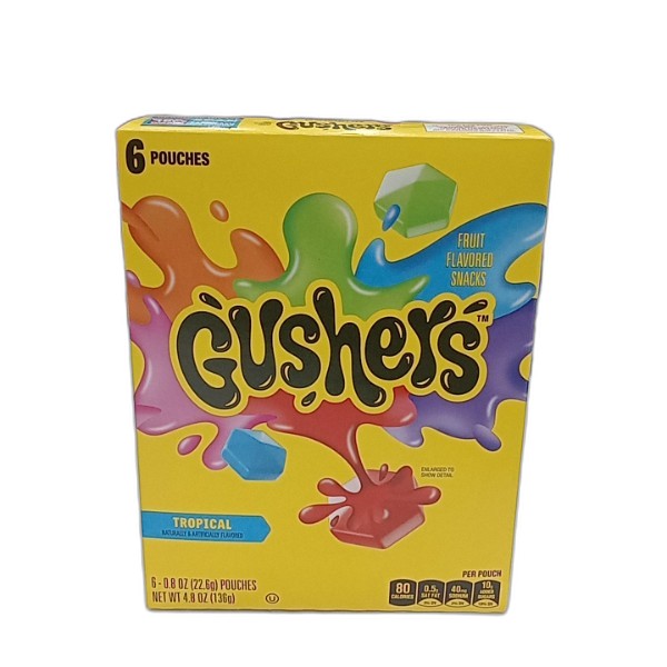GUSHERS TROPICAL FLAVORS FRUIT