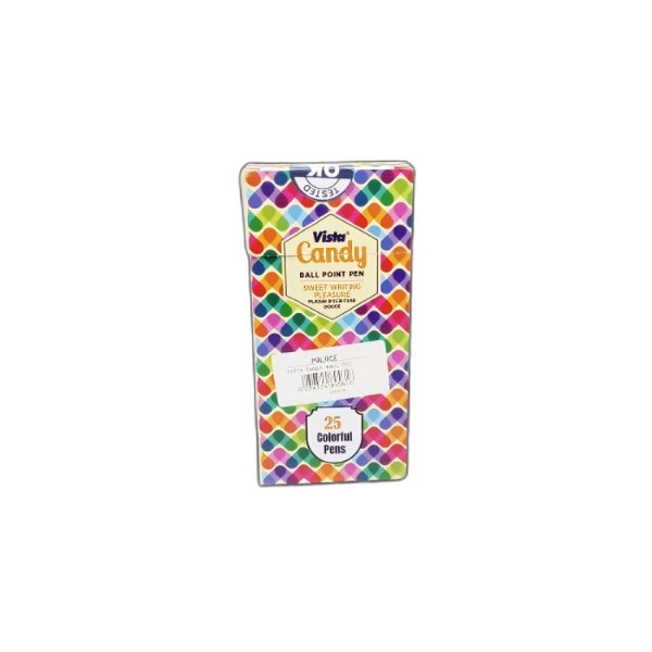 VISTA CANDY BALL POINT PEN BLUE 50P/BOX