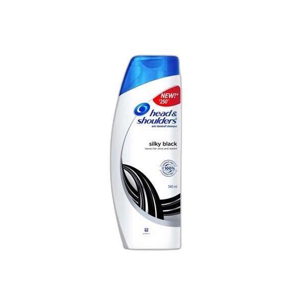 HEAD&SHOULDERS SILKY BLACK SHAMPOO 400ML