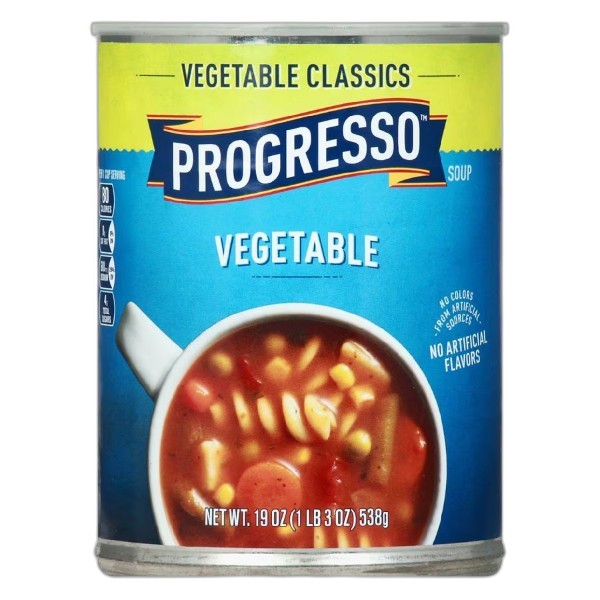 PROGRESSO VEGETABLE SOUP 19.0OZ