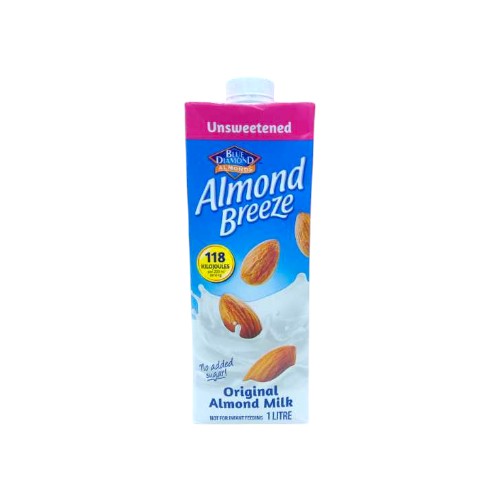 BREEZE UNSWEETENED ALMOND MILK 1L