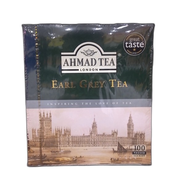 AHMAD TEA EARL GREY TAGGED 100X2G