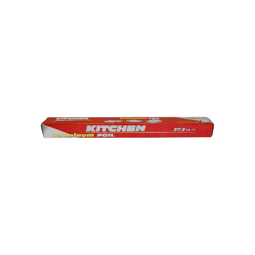 KITCHEN ALUMINIUM FOIL 37.5SQFT SILVER CARD 20