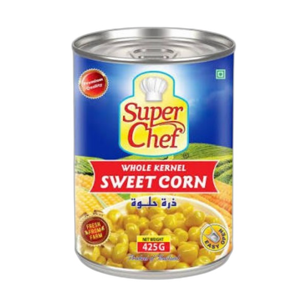 SUPERCHEF SWEET WHOLE KERNEL CORN 2550GM