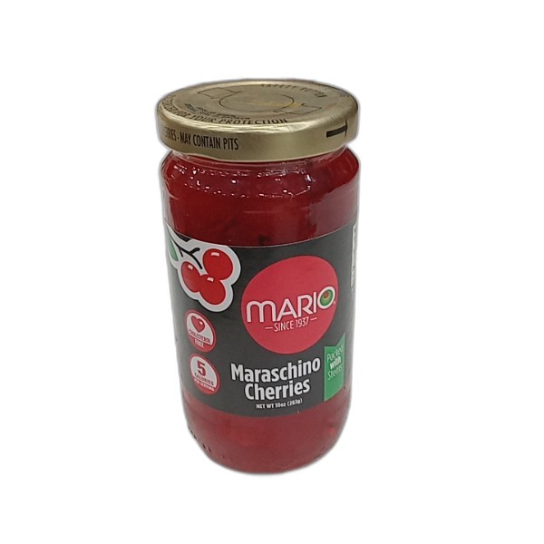 MARIO RED CHERRIES W STEMS 283G