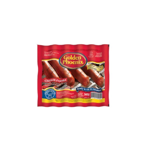 GOLDEN PHOENIX SMOKED CHICKEN FRANKS 340G