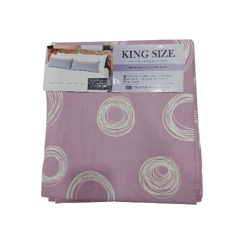 BEDSHEET 250X270CM 4 PILLOW CASES KING