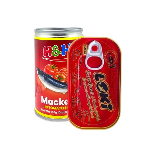 H&H MACKEREL IN TOMATO-LOKI SARDINE 125G