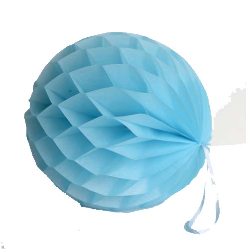 PAPER GARLAND DECO. 55X26CM BALLON BLUE CLR(