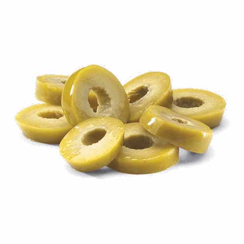 GREEN SLICED OLIVES 1KG