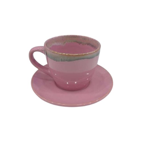 BEST WAY CUP SAUCER 6PCS SET STB14-2 220ML