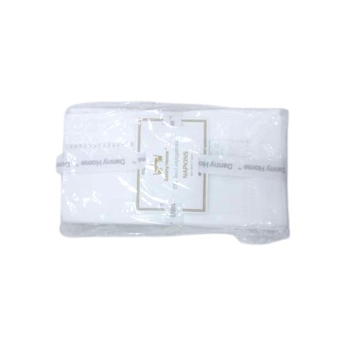 DANNYHOME NAPKINS SNOW WHITE SET OF 4 45X45CM