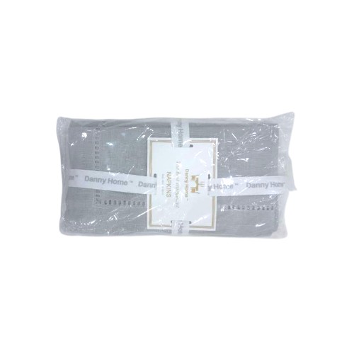 DANNYHOME NAPKINS LIGHT GREY SET OF 4 45X45CM