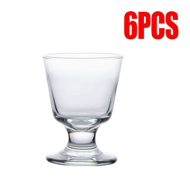 GLASS DRINKING 300ML 6PCS CHEERFUL