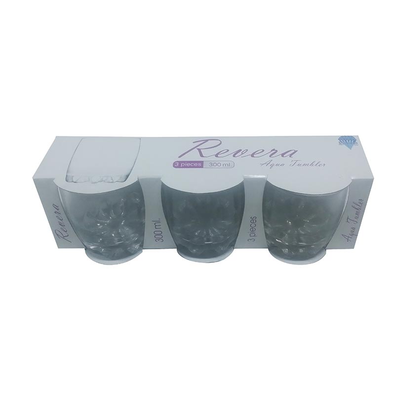 GLASS DRINKING 300ML 3PCS REVERA