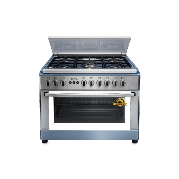 FERRE GAS COOKER 5 BURNER 9L.3X-OKTC BLACK