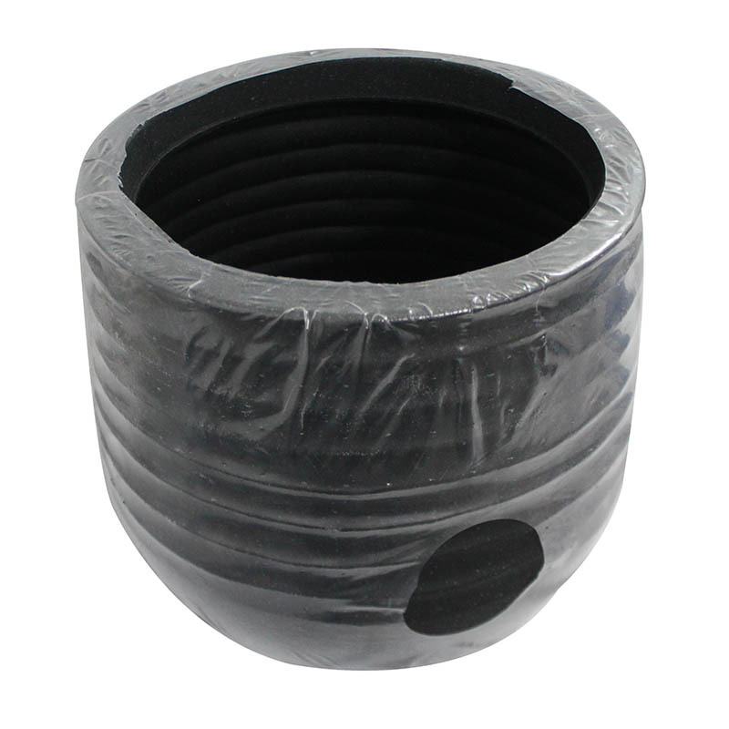 FLOWER POT 28CM BLACK GL8603C.