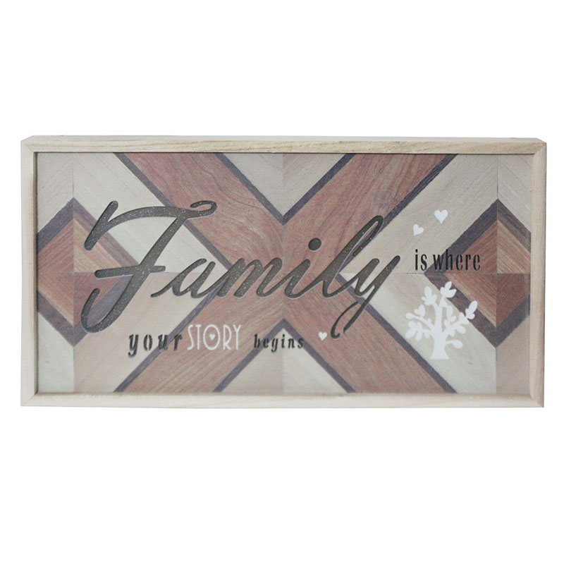 WOODEN FRAME GM9057B FAMILY DSN 41.5X21.5CM