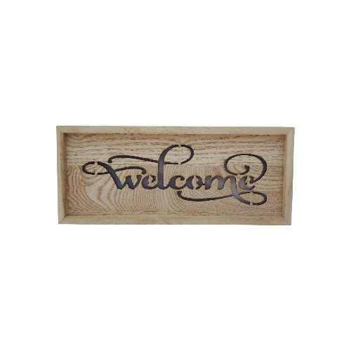 WOODEN FRAME GM9294 WELCOME 31X13CM