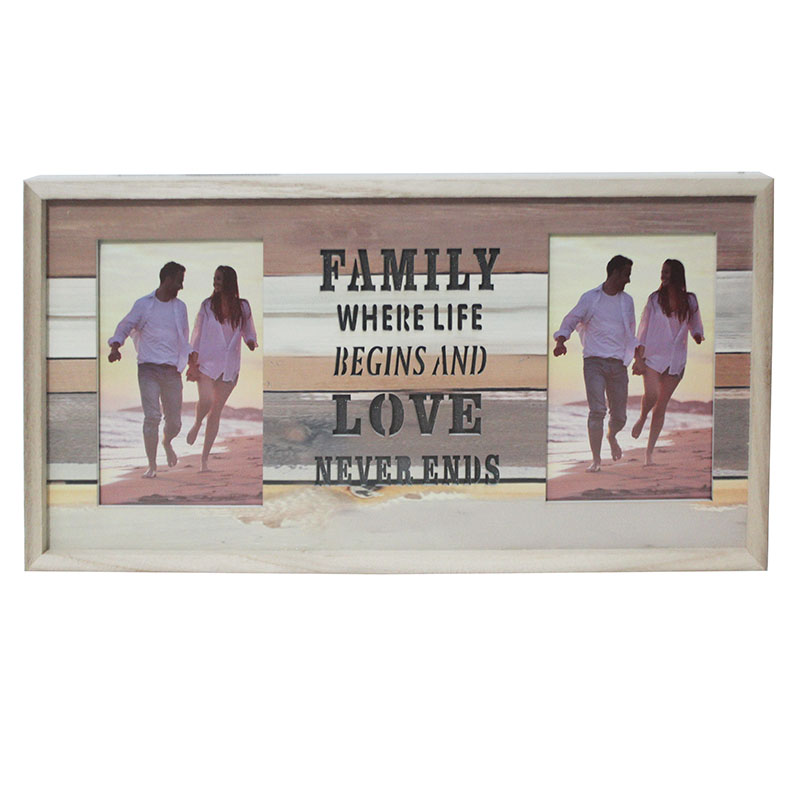 WOODEN FRAME GM9301 FAMILY LOVE 41X22CM