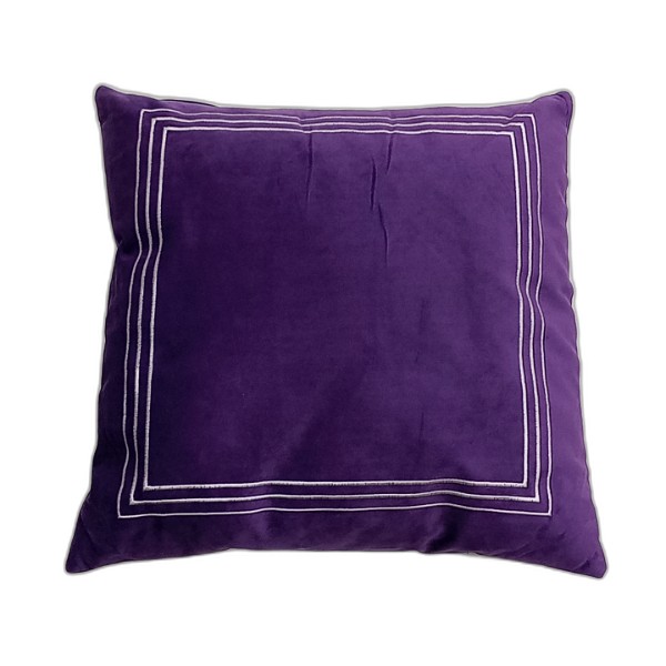 CUSHION 45X45CM PURPLE