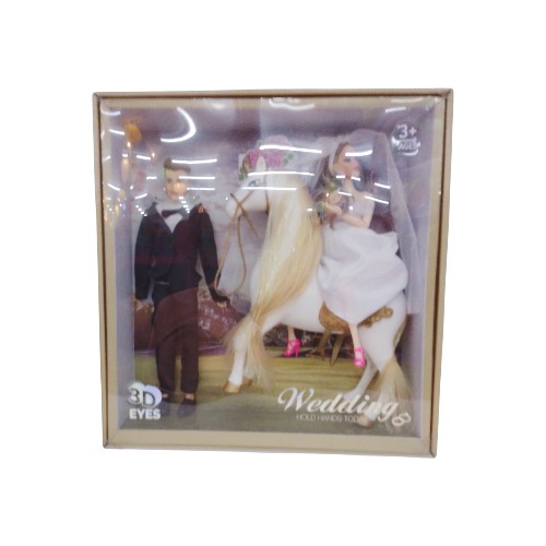 WEDDING COUPLES WITH HORSE 686-844