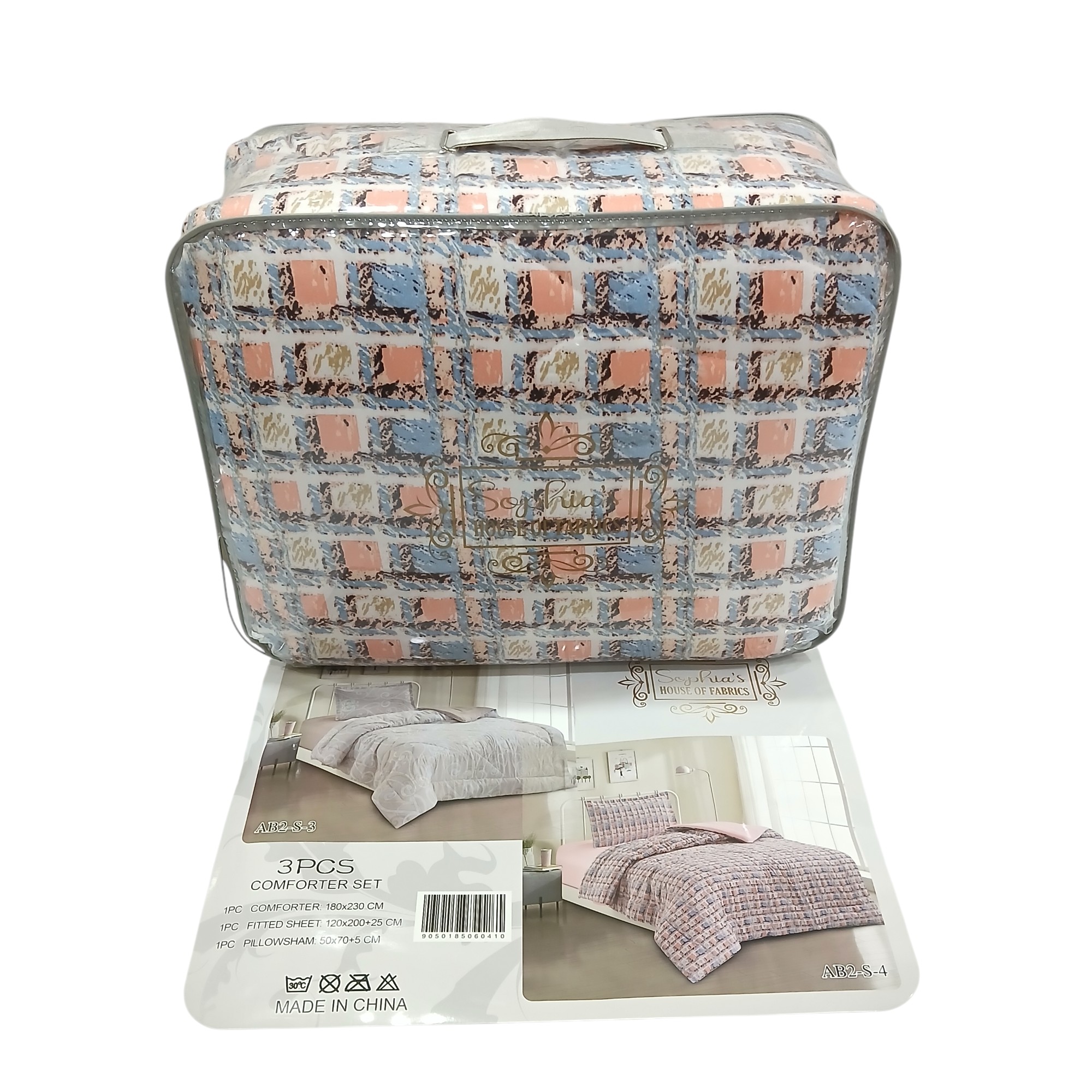 COMFORTER 3PCS 180X230CM AB2-S-4 SOPHIA