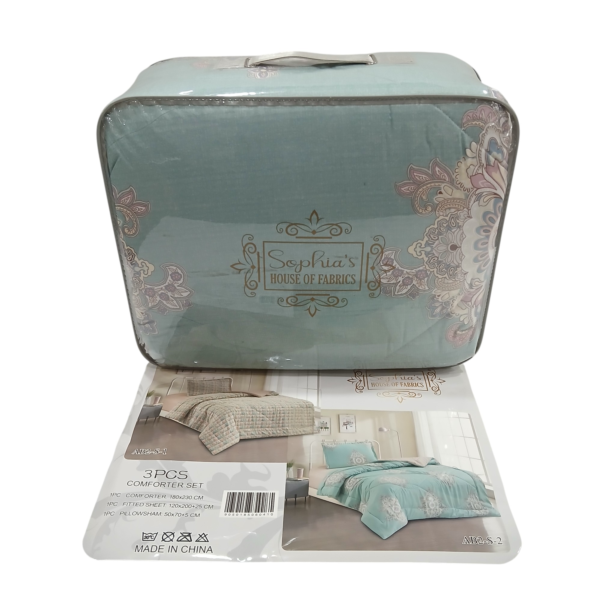 COMFORTER 3PCS 180X230CM AB2-S-2 SOPHIA