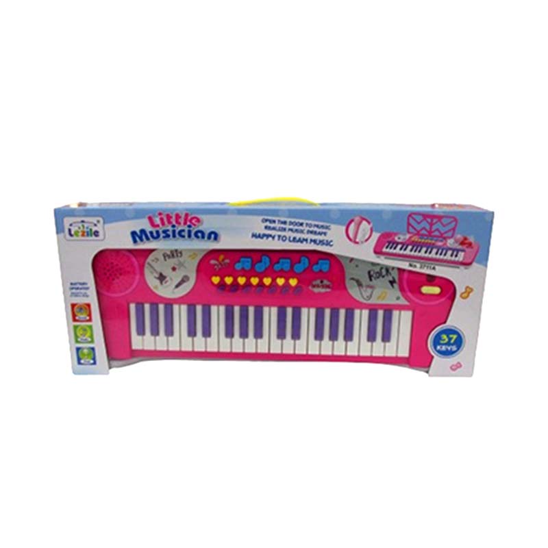 ELECTRONIC KEYBOARD 37 KEYS LEZILE PINK 3711A