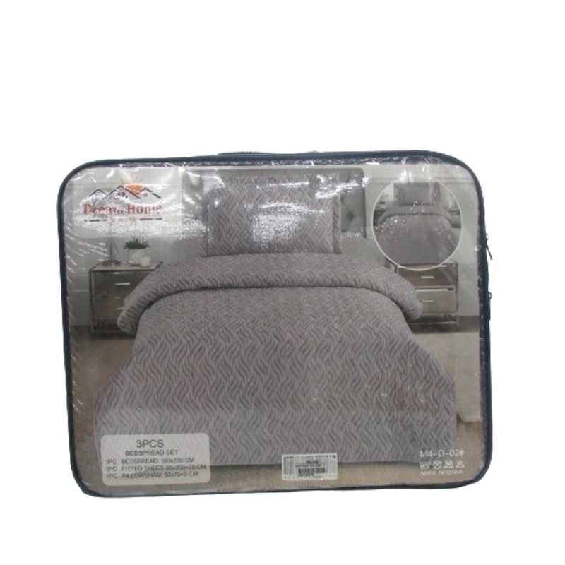 BEDSPREAD 3PCS 160X220CM M4-D-02 DREAM HOME