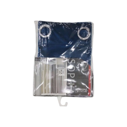 SOPHIA RM. CURTAIN VELVET 135X260 BLUE C3