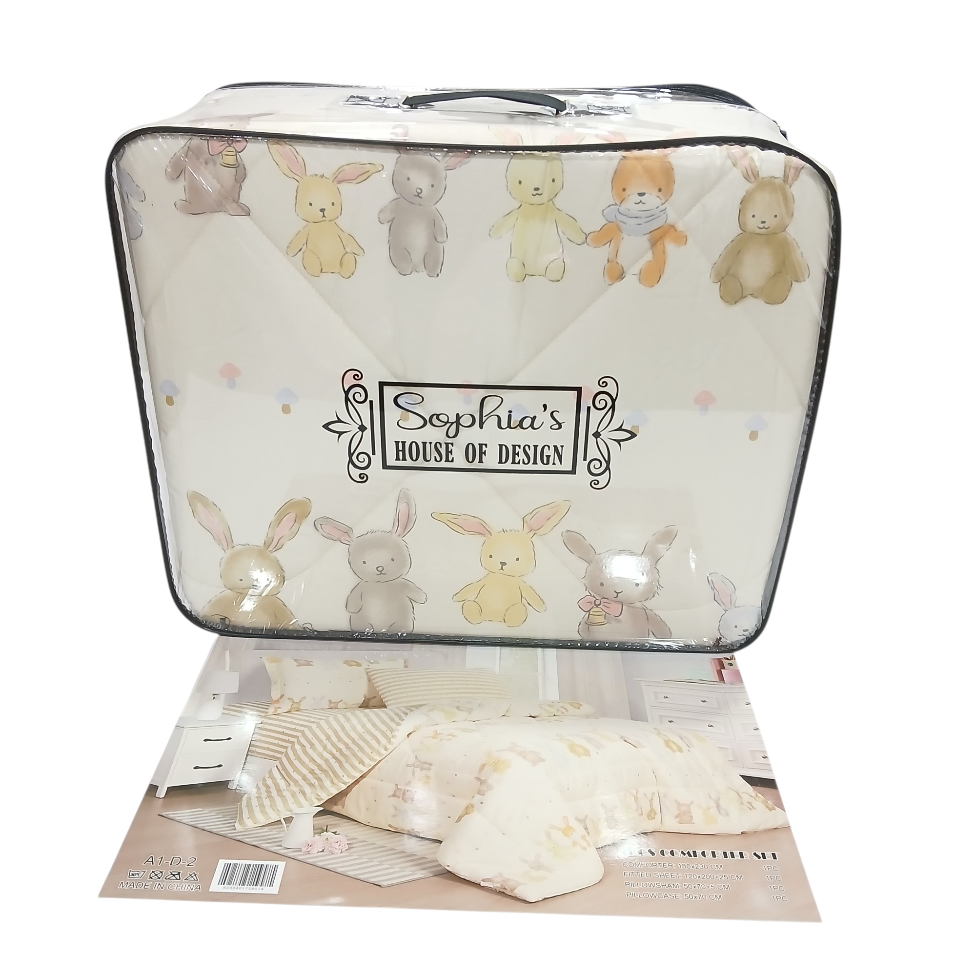 SOPHIA COMFORTER 4PCS 180X230CM A1-D-2