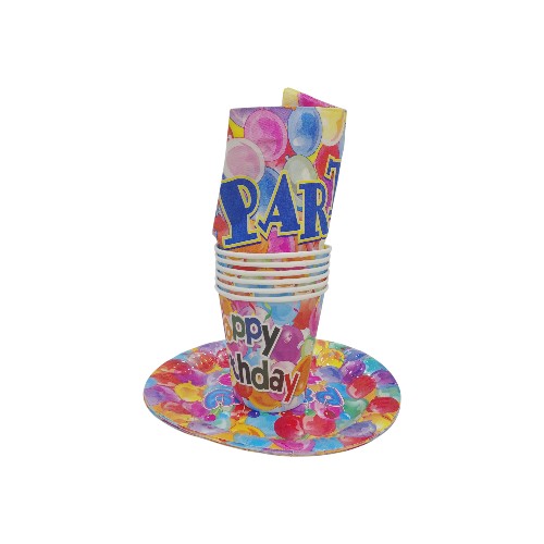PARTY SET CUP AND PLATE 29-5.