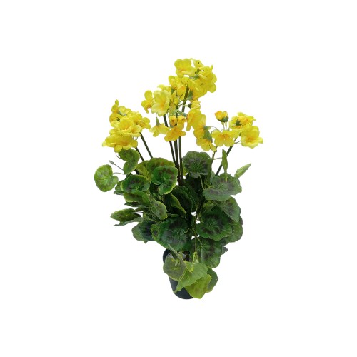 ARTIFICAL FLOWER IN POT 50CM GREEN RED ABB-62-38