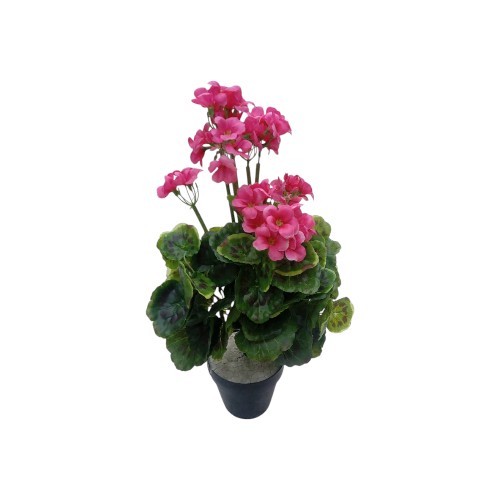 ARTIFICAL FLOWER IN POT 50CM GREEN WHITE ABB-62-40