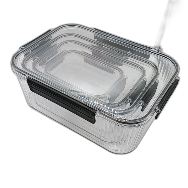 BOWL W LID 4PCS SET PLASTIC A935-YX-019-4