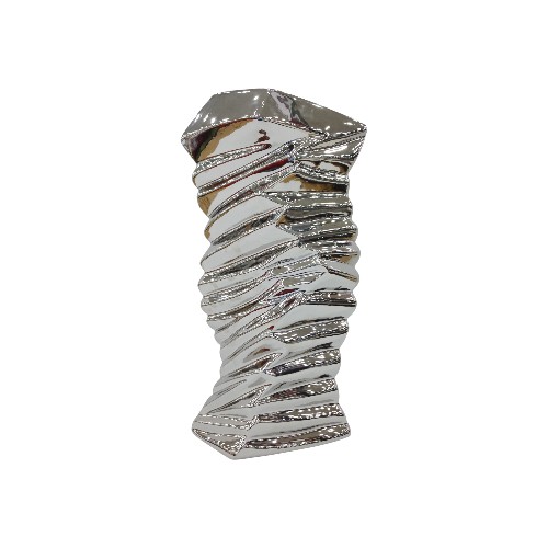 CERAMIC VASE SILVER 1282