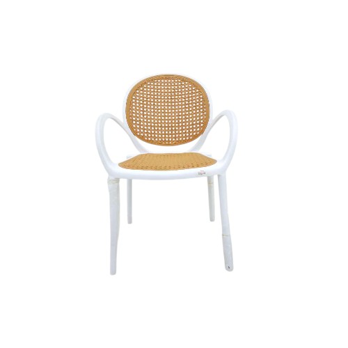 PLASTIC CHAIR WHITE-YELLOW Y-655