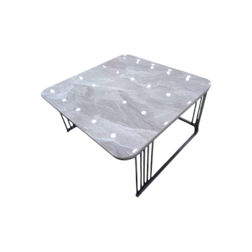 TEA TABLE SET OF 2 A+B+C GREY T-311