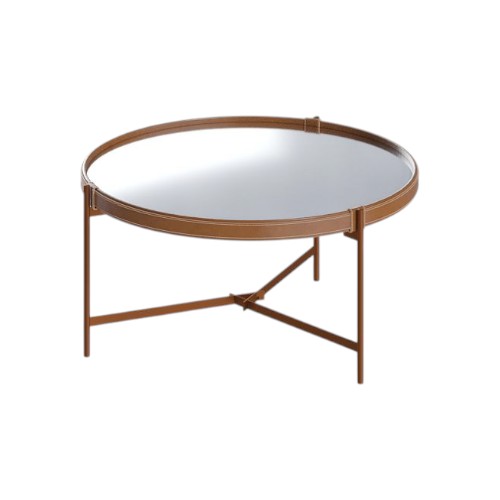 IMCAL AQUA SIDE TABLE (G) MIRROR-CHAMPAGNE