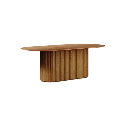 IMCAL LIVING TABLE 2.2 - OVAL LAMINATED TOP CINNAM