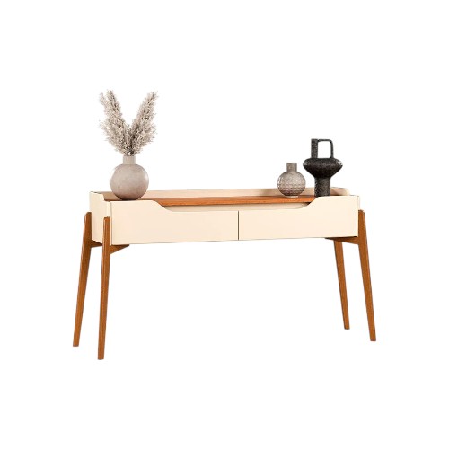 IMCAL STUDIO CONSOLE TABLE OFF WHITE-NATURE