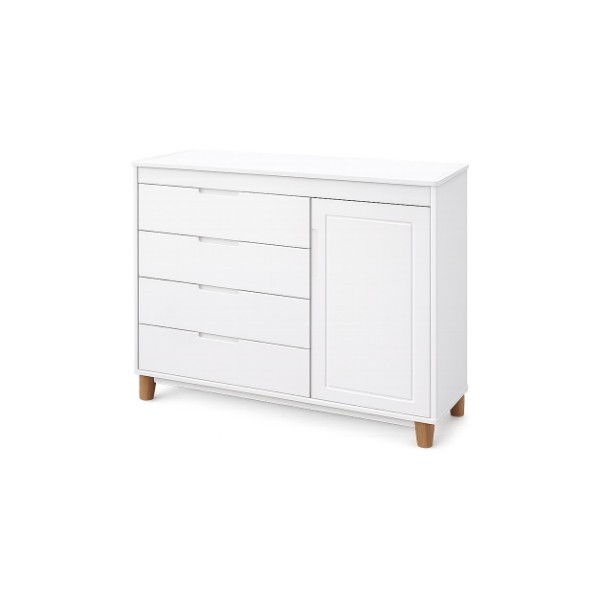 DRESSER A-B WHITE SOFT-ECO WOOD ZUPY