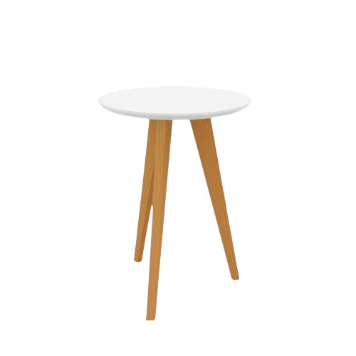 SIDE TABLE LIV WHITE SOFT-ECO WOOD