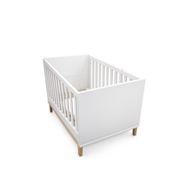 BABY BED A-B-C WHITE SOFT-ECO WOOD NATURE