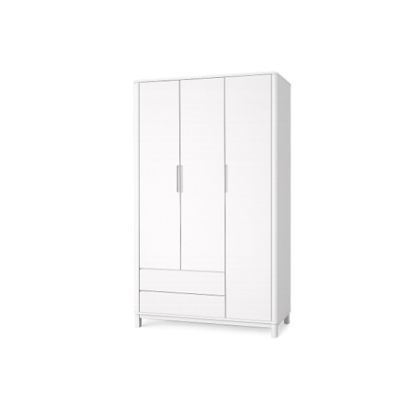 WARDROBE 3 DOORS A-B FLOW WHITE SOFT