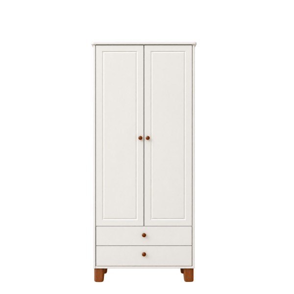 WARDROBE 2 DOORS A-B OFF WHITE - ECO WOOD ZUPY